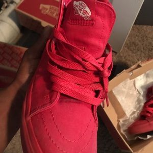 All red vans